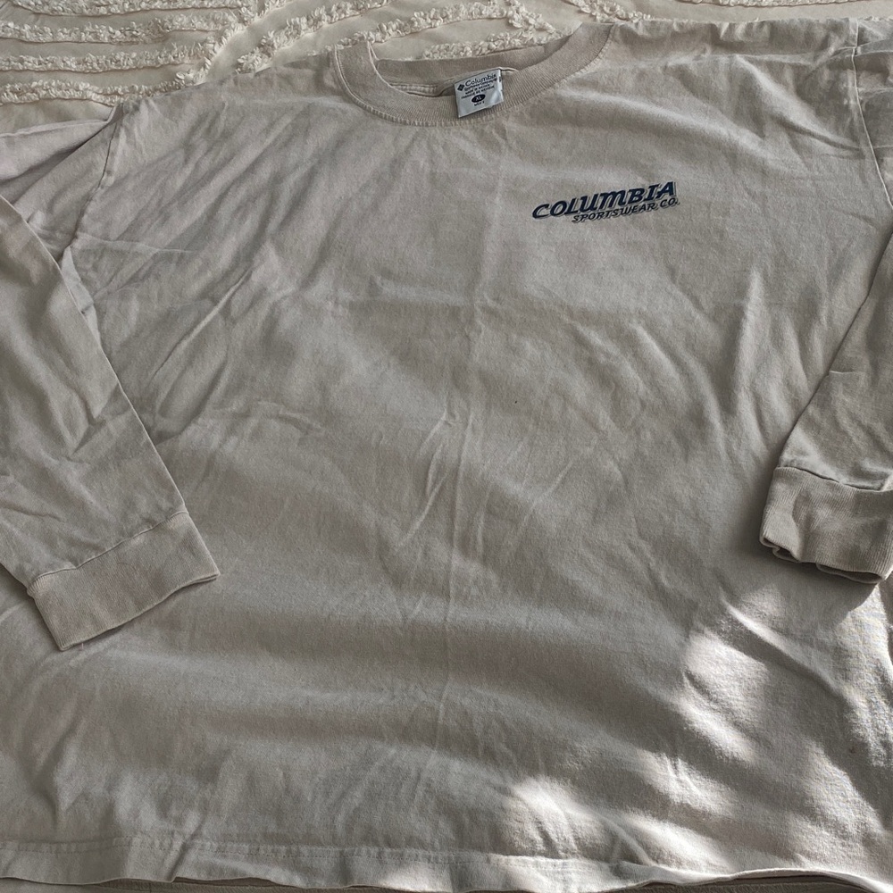 Columbia Men's Beige Long Sleeve Tee